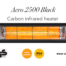 Aero 2500 Black Indoor & Outdoor Carbon Infrared Heater