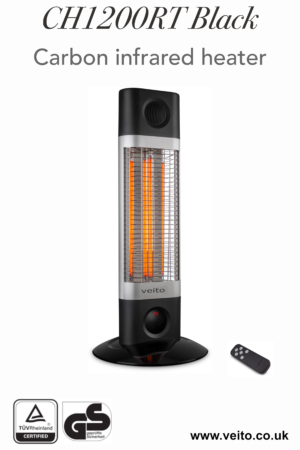 Veito CH1200RT Black Indoor Energy Efficient Carbon Infrared Heater