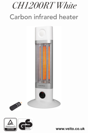 Veito CH1200RT White Indoor Energy Efficient Carbon Infrared Heater