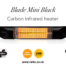 Veito Blade MINI Black, Carbon Infrared Heater