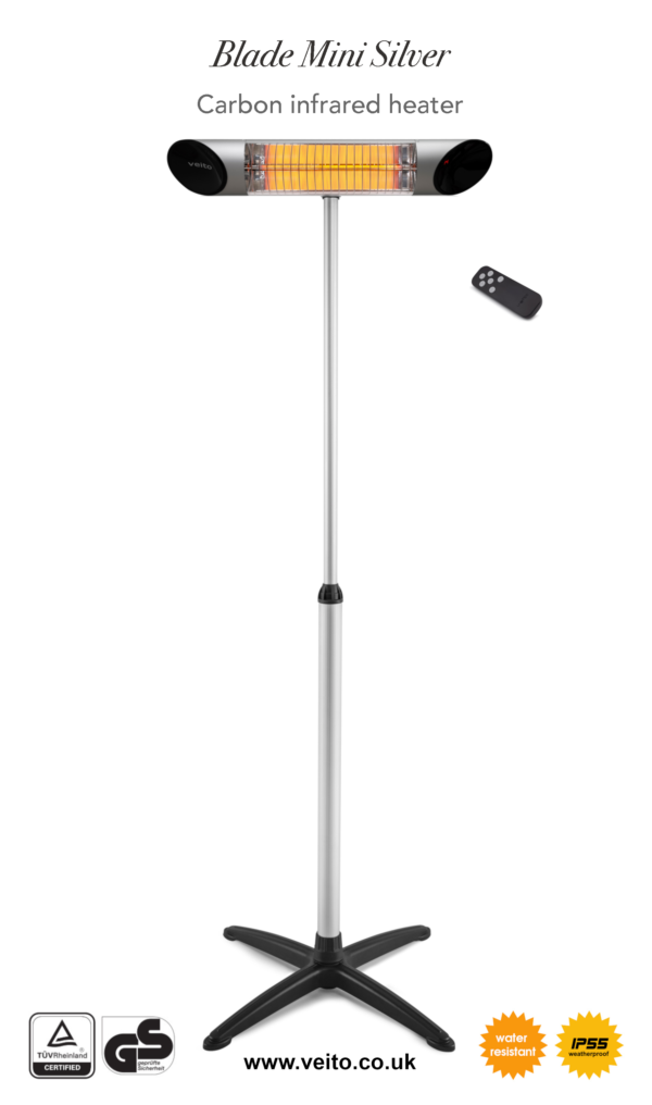 Veito Blade Mini Indoor and Outdoor Carbon Infrared Patio Heater