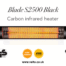 Veito Blade S2500 Black, Carbon Infrared Heater