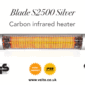 Veito Blade S2500 Silver, Carbon Infrared Heater