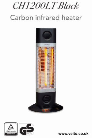 Veito CH1200LT Black Indoor Energy Efficient Carbon Infrared Heater