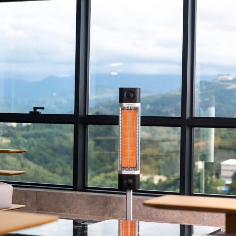 Veito CH1800RE Black Free Standing Indoor Energy Efficient Carbon Infrared Heater