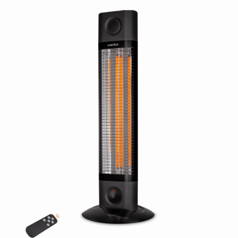 Veito CH1800RT Black Indoor Energy Efficient Carbon Infrared Heater