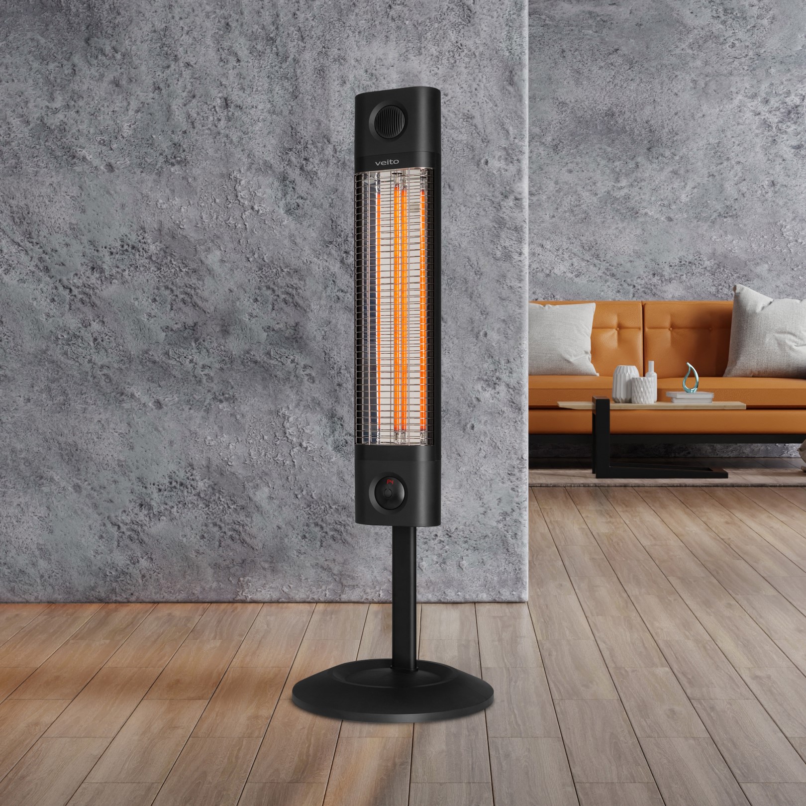 Veito CH1800RE Noir Free Standing Energy Efficient Heater