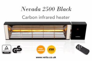 Veito Nevada R2425 patio carbon infrared heater