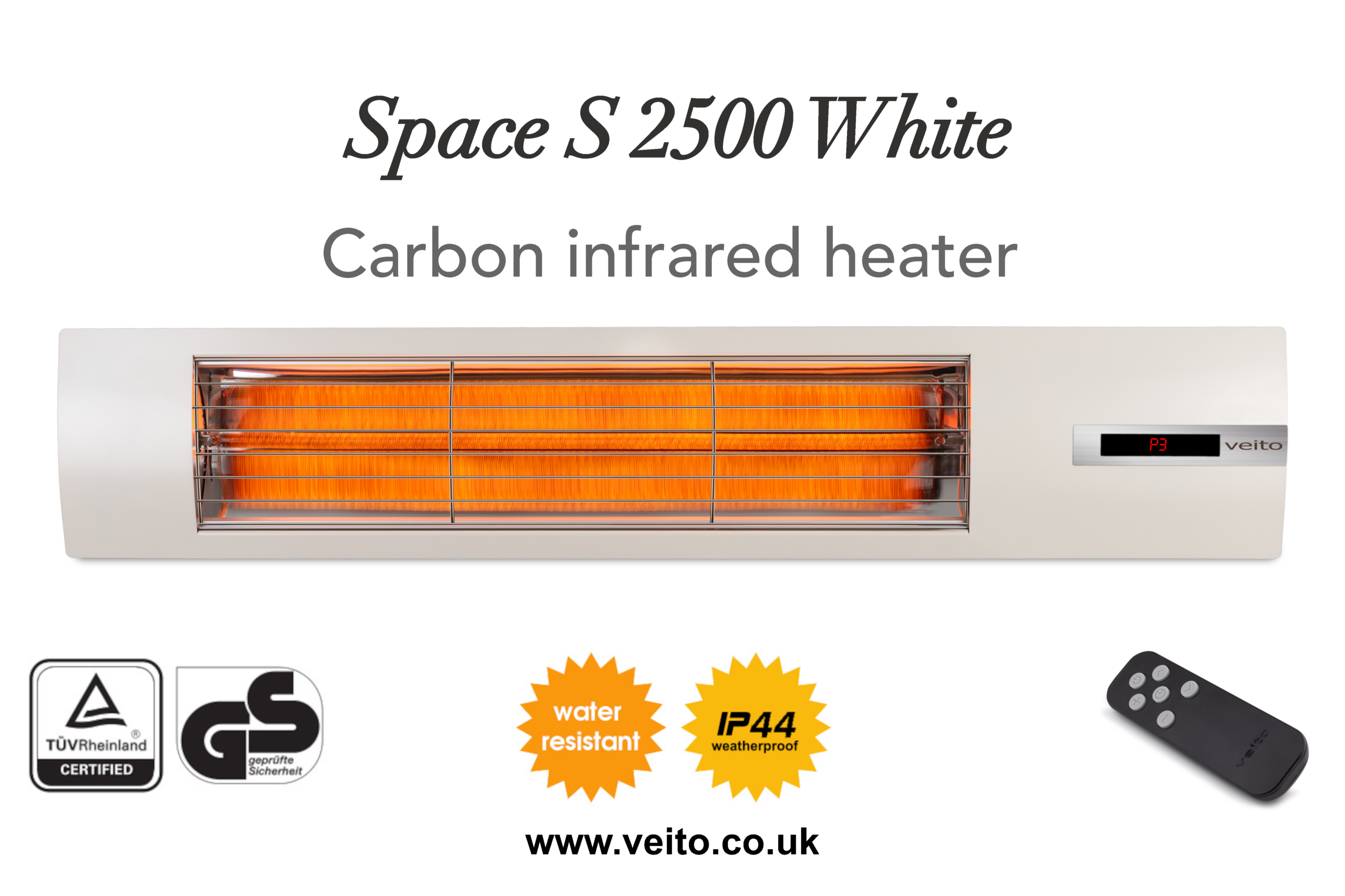 Veito SPACE S 2500 White Indoor & Outdoor Heater