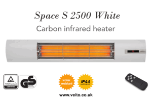 Veito SPACE S 2500 White Indoor & Outdoor Heater